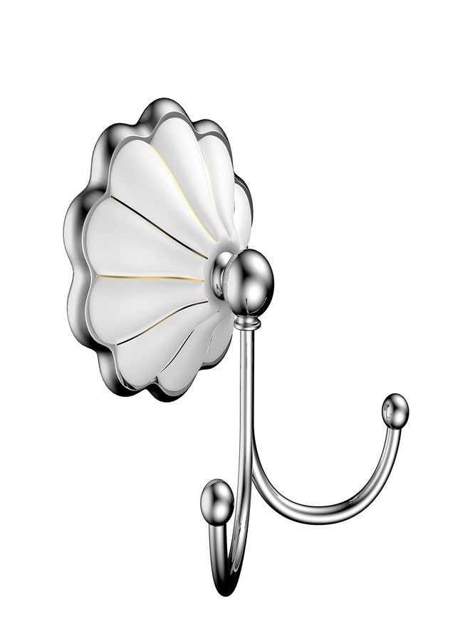 R. N. RN 304 Grade Stainless Steel Robe Hook | Hook for Hanging Towel in Bathroom (White)_8035 - Image 1